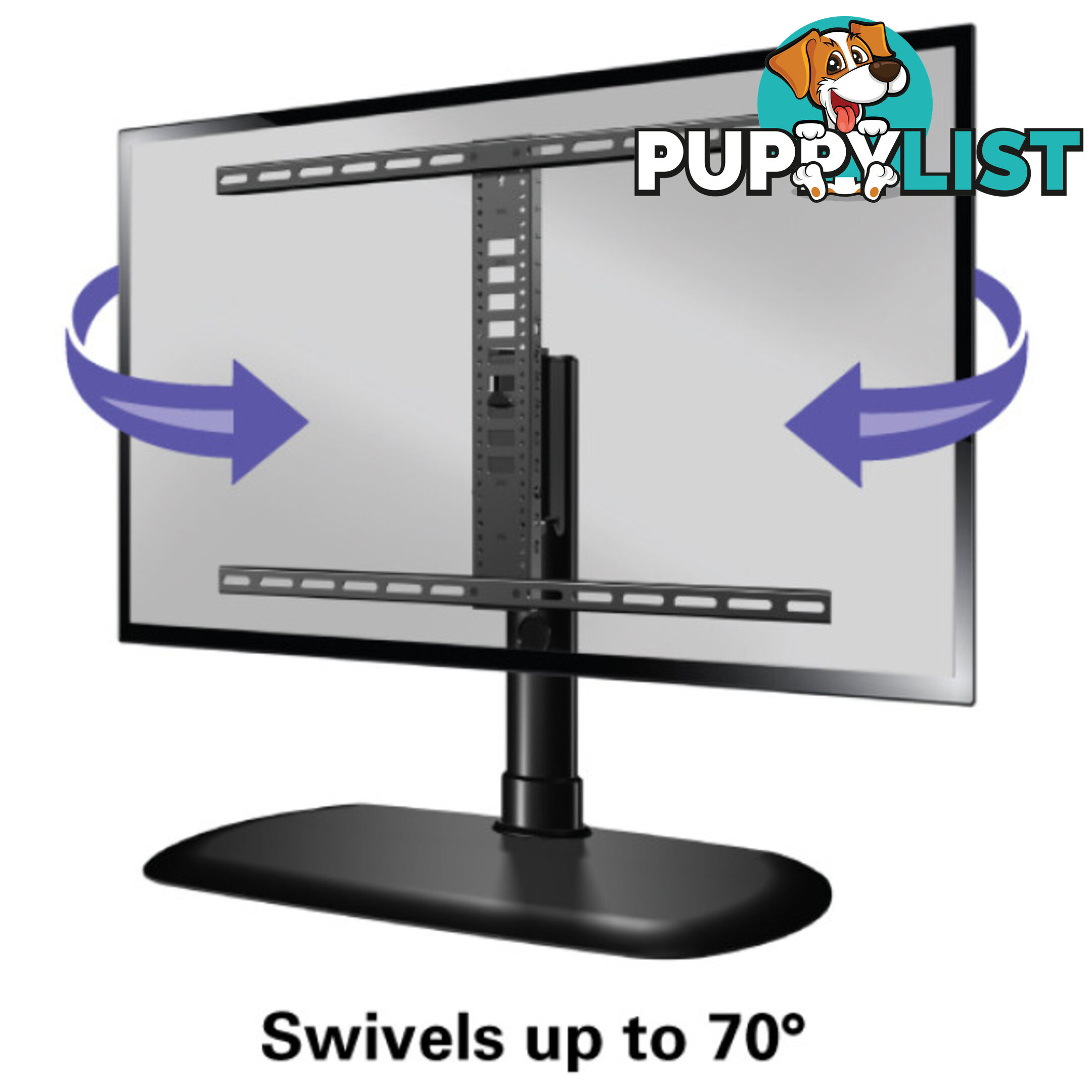 FTVS1 32"-65" 27KG SWIVEL TV BASE VESA MOUNT 75X75 TO 600X400