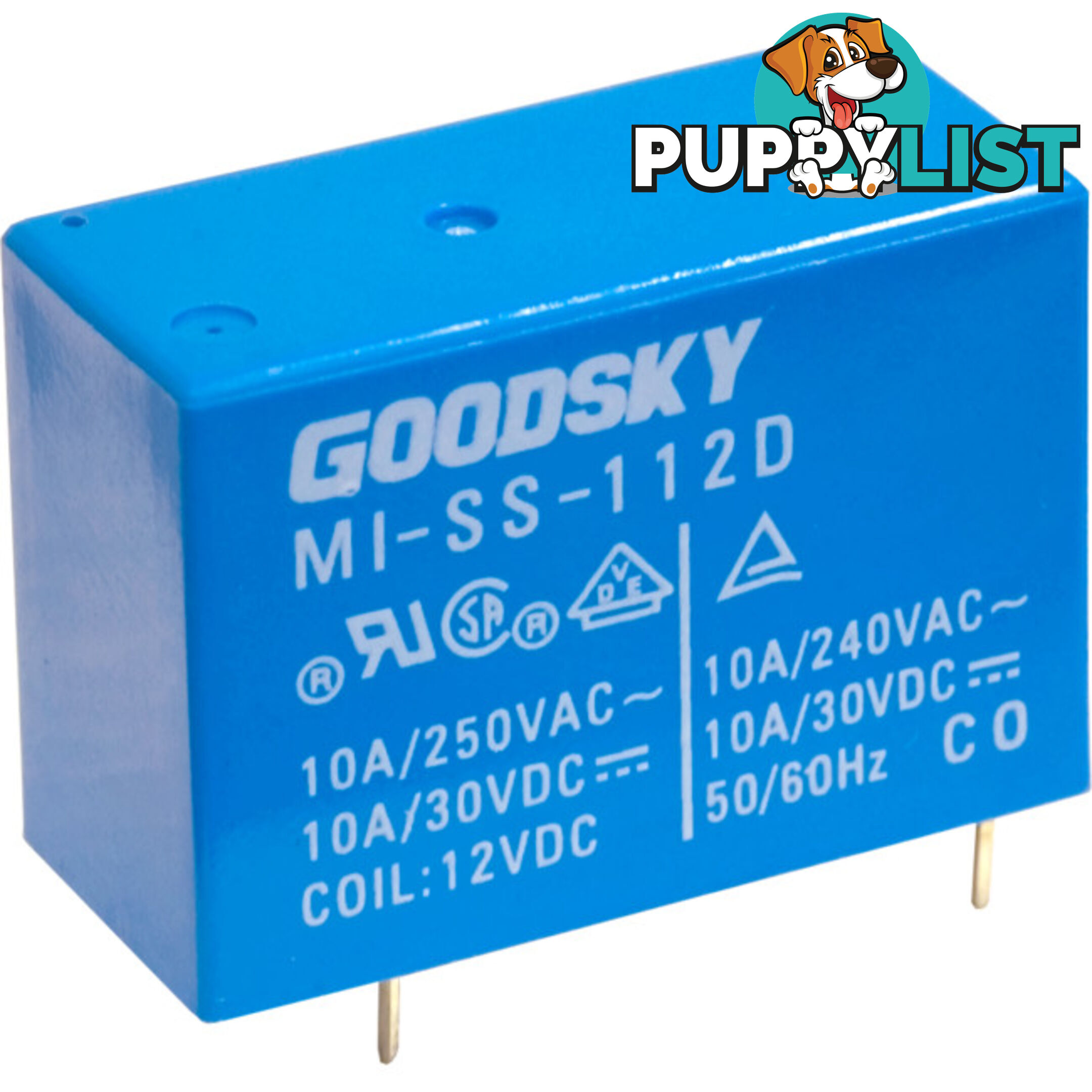 MISS112D 12V DC 10A SINGLE POLE RELAY