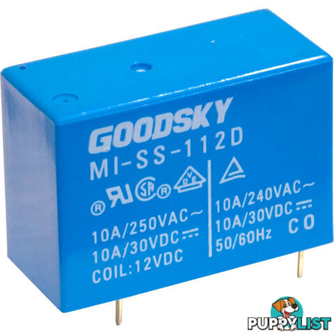 MISS112D 12V DC 10A SINGLE POLE RELAY