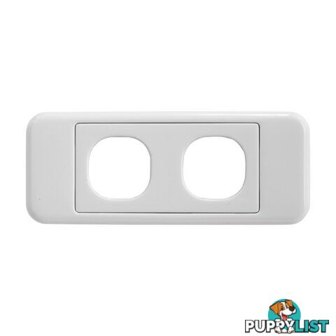 PK4578 2 GANG ARCHITRAVE PLATE SUITS CLIPSAL