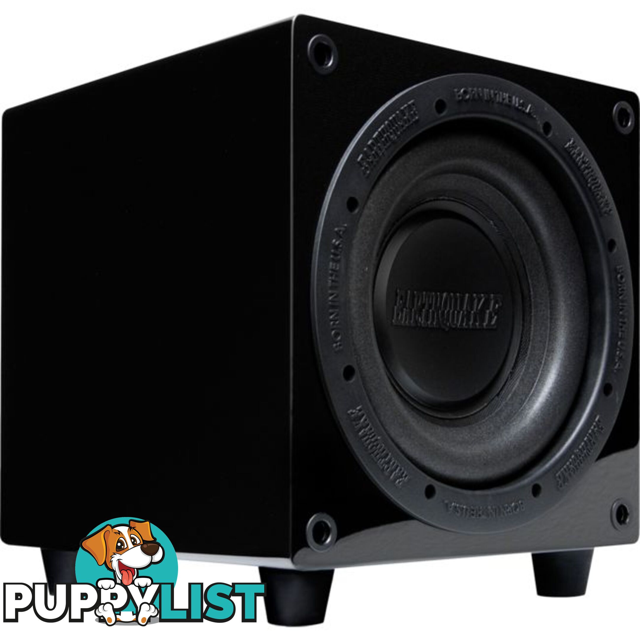 MINIMEFF8-V2 8" POWERED SUBWOOFER 320W W/ SLAPS FRONT FIRING BLACK