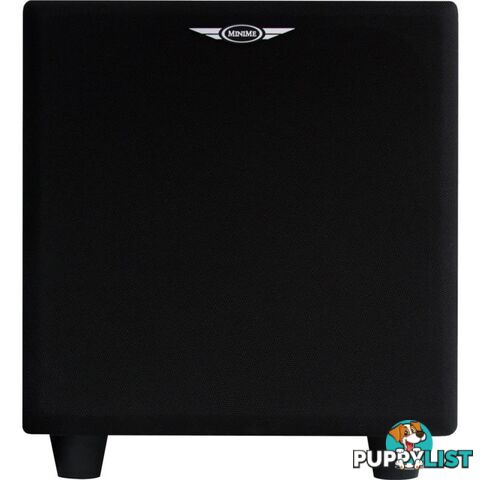 MINIMEFF8-V2 8" POWERED SUBWOOFER 320W W/ SLAPS FRONT FIRING BLACK