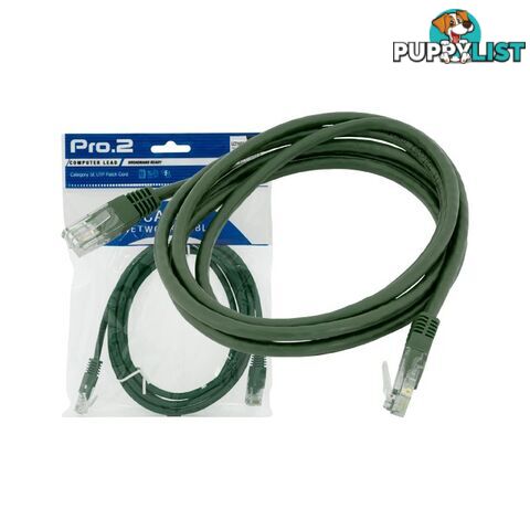 LC7140G 2M GREEN CAT5E PATCH LEAD PRO2