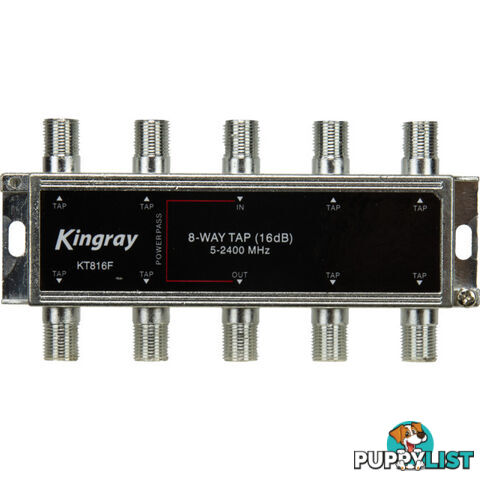 KT816F 8 WAY 16DB TAP 5-2400MHZ POWER PASS FOX APP. F30969