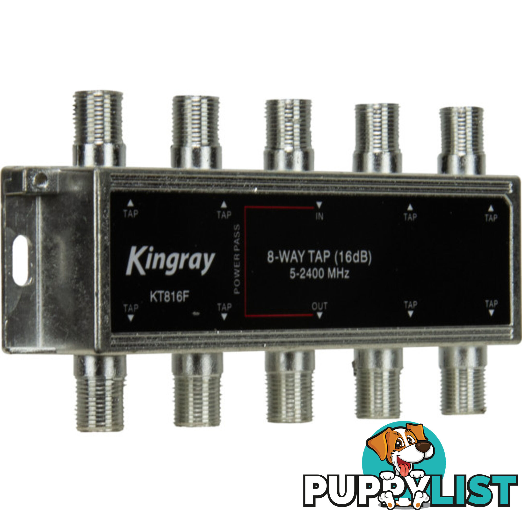 KT816F 8 WAY 16DB TAP 5-2400MHZ POWER PASS FOX APP. F30969