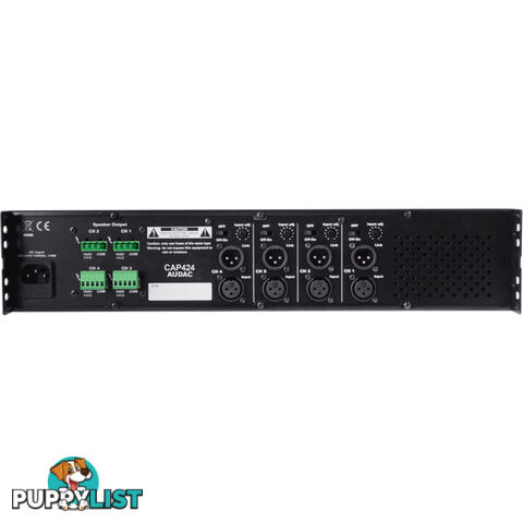 CAP424 4X 240W - 100V QUAD POWER AMP AUDAC