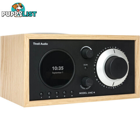 M1POBB MODEL ONE PLUS -OAK / BLACK DAB+/FM/ BLUETOOTH CLOCK RADIO