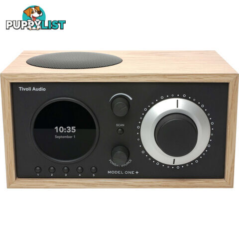 M1POBB MODEL ONE PLUS -OAK / BLACK DAB+/FM/ BLUETOOTH CLOCK RADIO