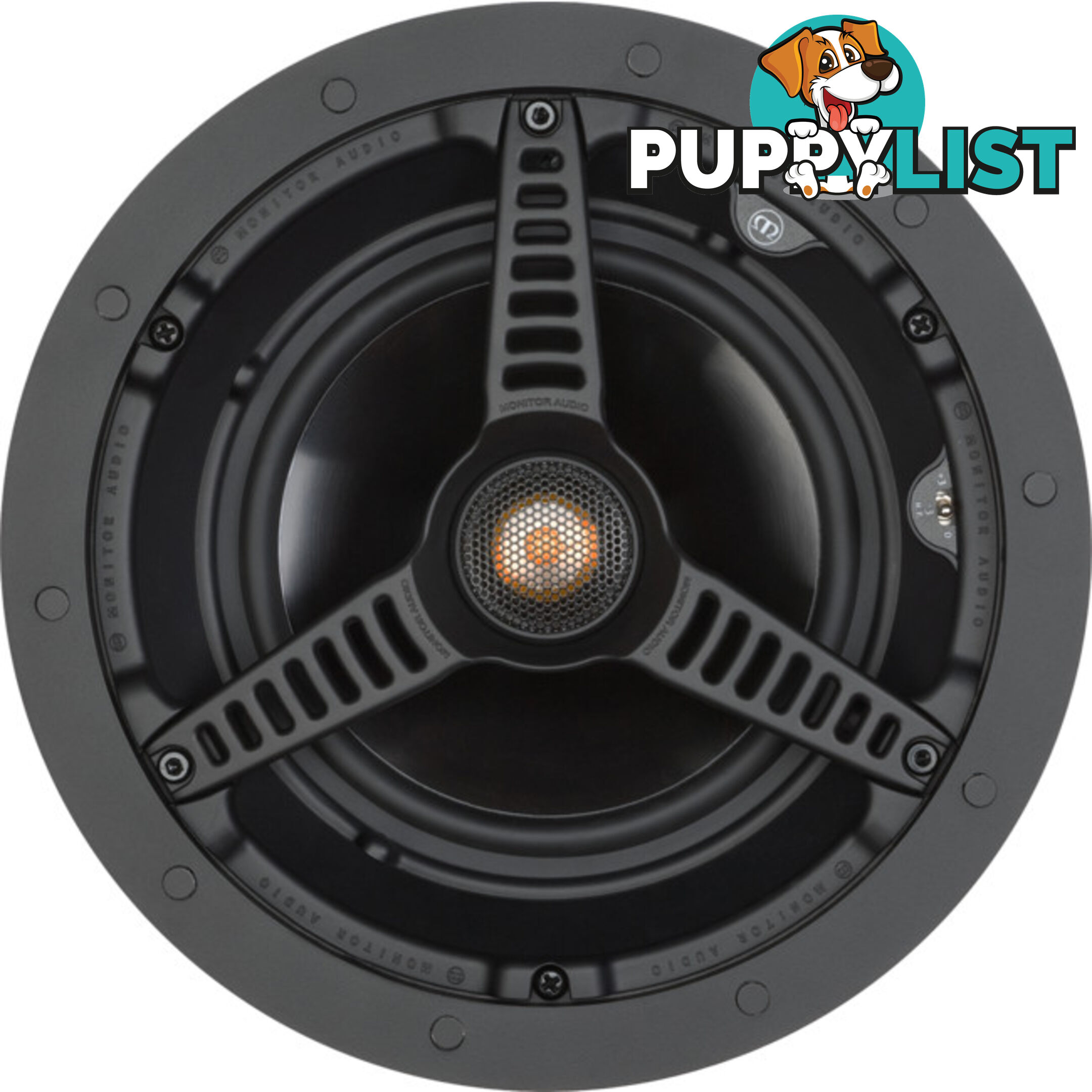 C165 6.5" 2-WAY IN-CEILING SPEAKER MMP11 BASS -C-CAM TWEETER