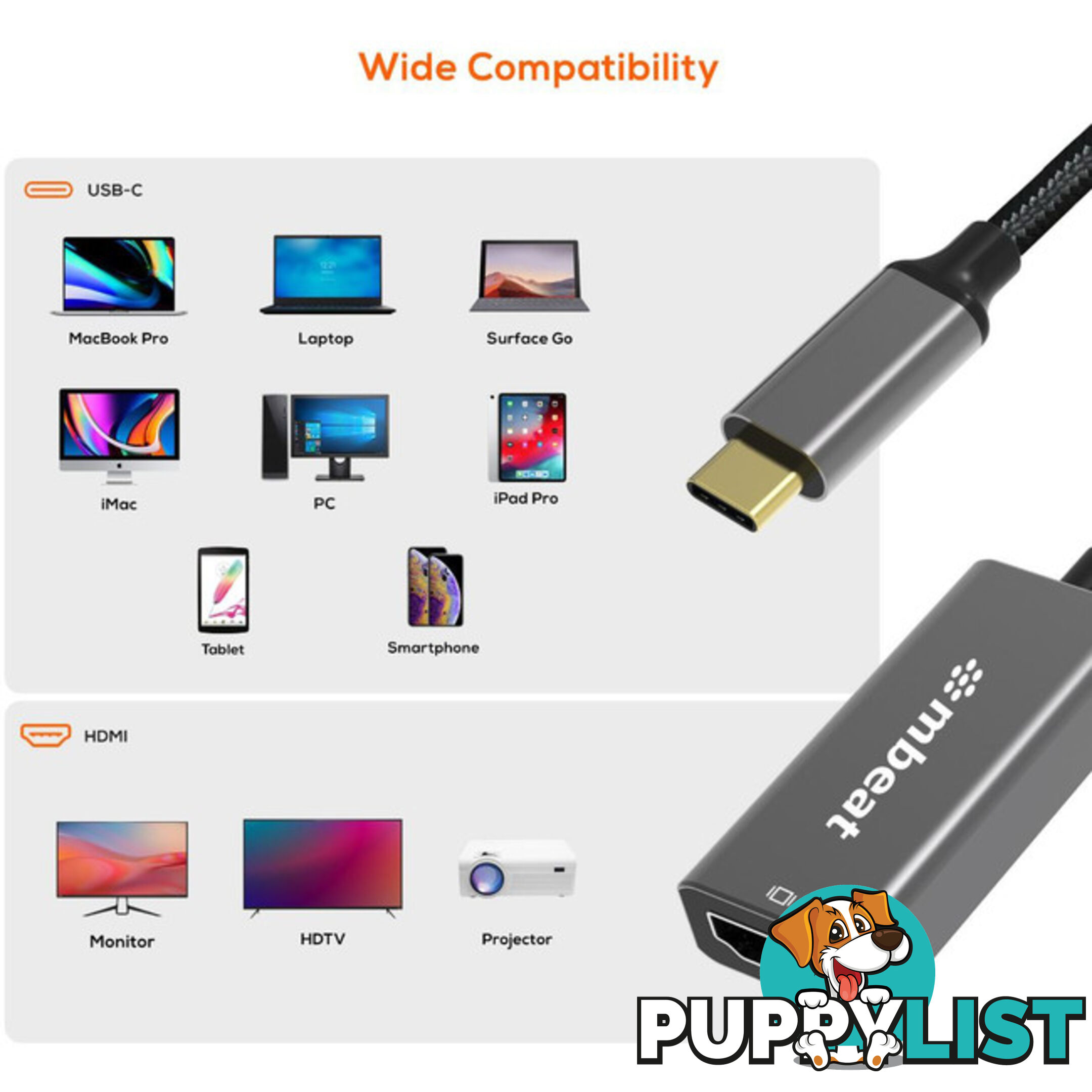 LC7974 USB-C TO HDMI ADAPTER 4K TOUGHLINK