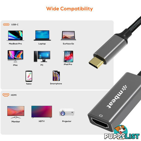 LC7974 USB-C TO HDMI ADAPTER 4K TOUGHLINK