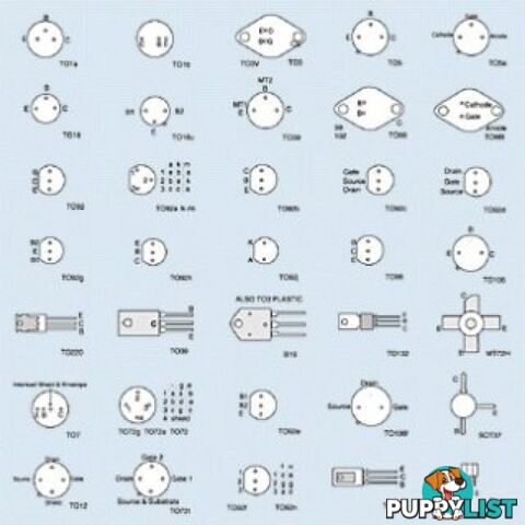 BC547 NPN .1A 50V .5W T092