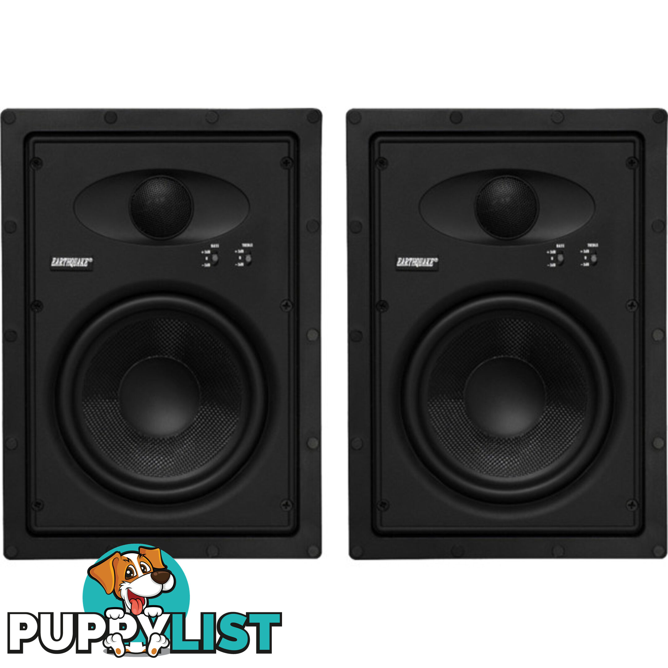 EWS600 6.5" EDGELESS INWALL SPEAKERS PAIR EARTHQUAKE