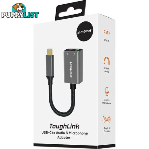 LC7978 USB-C TO AUDIO AND MIC ADAPTER TOUGHLINK