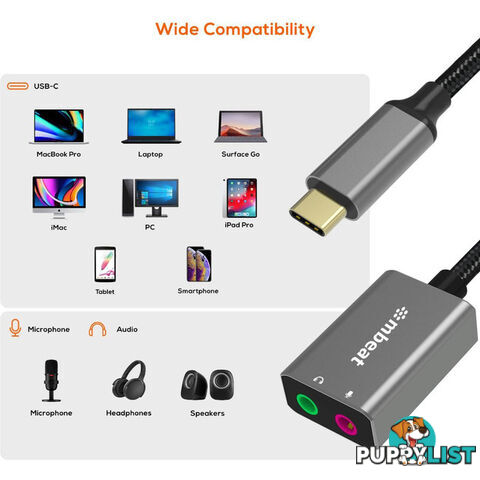 LC7978 USB-C TO AUDIO AND MIC ADAPTER TOUGHLINK