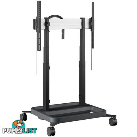 RISE5305 MOTORIZED DISPLAY LIFT TROLLEY - PREMIUM WHEELS 50MM PER SEC SPEED - UP TO 86" -120KG DISPLAY