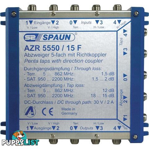 AZR555015F 1 WAY TAP 15DB CASCADE FOXTEL APPROVED