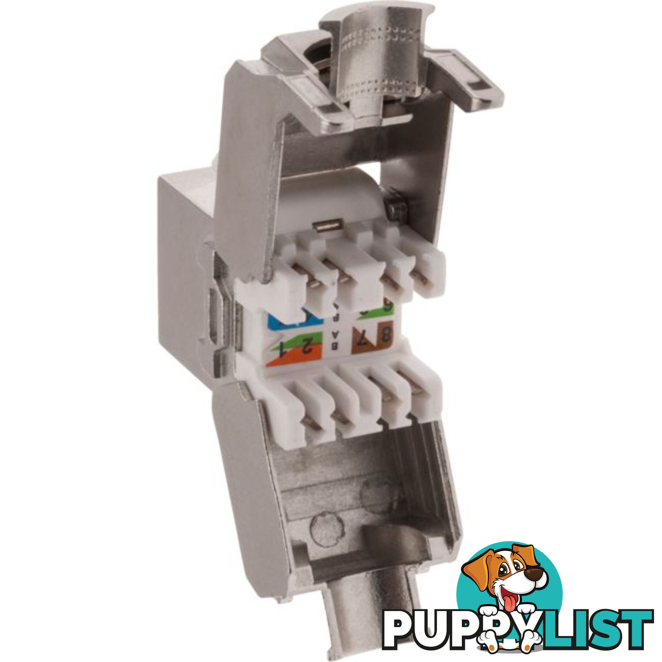 PK4547 SHIELDED CAT6A SOCKET KEYSTONE KEYSTONE MECH RJ45 CAT6