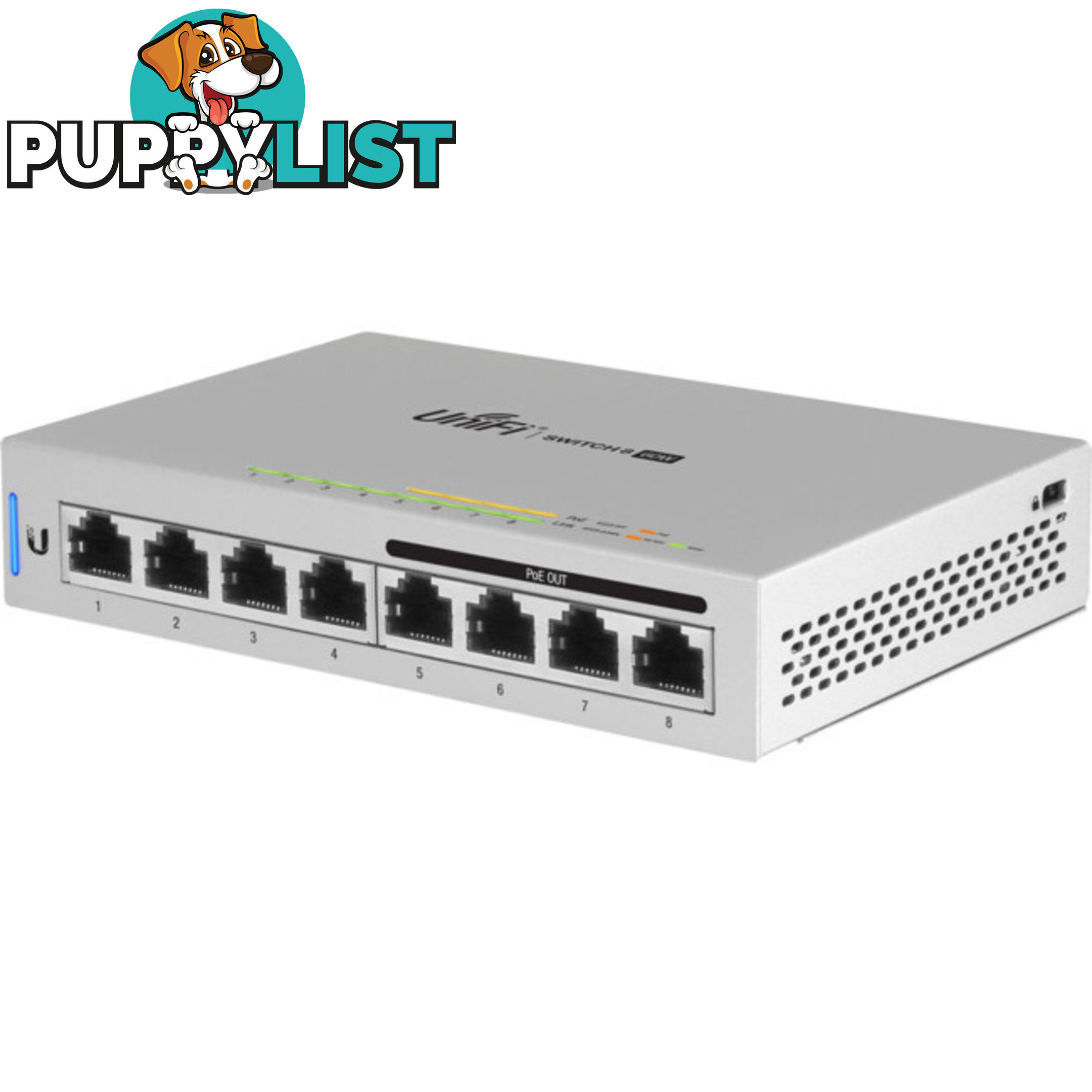 US-8-60W UNIFI 8 PORT 60W POE SWITCH 4 X POE PORTS