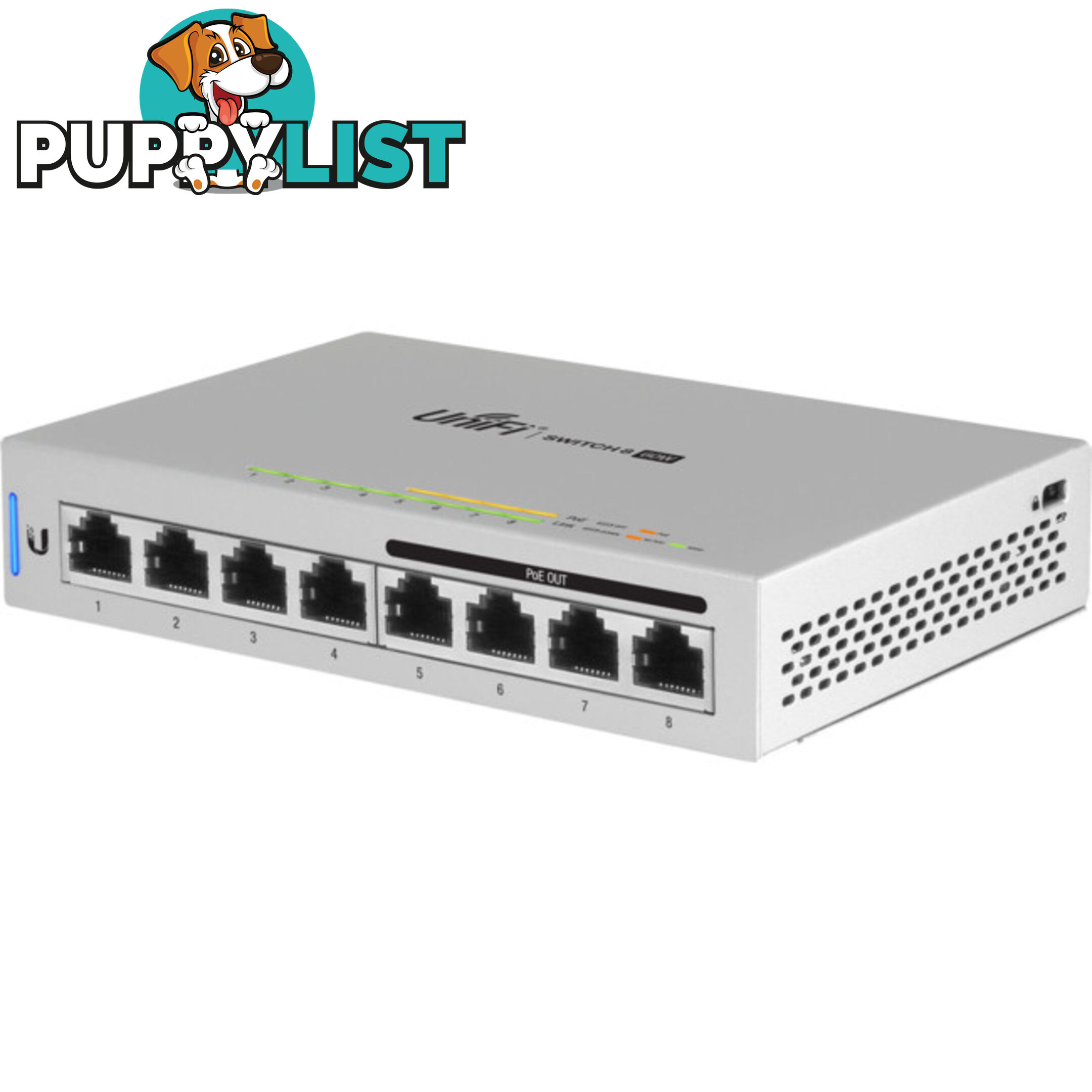 US-8-60W UNIFI 8 PORT 60W POE SWITCH 4 X POE PORTS