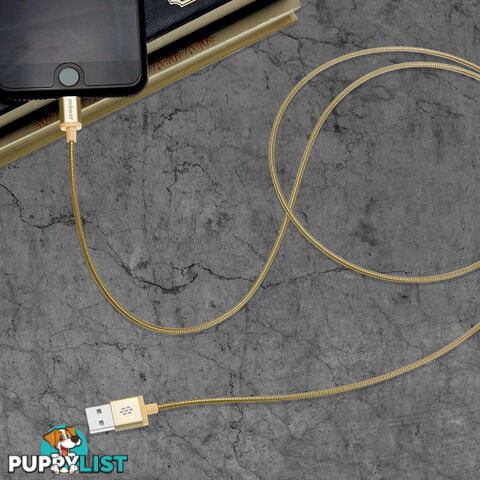 ICA-GLD 1.2M LIGHTNING CABLE GOLD MFI TOUGHLINK