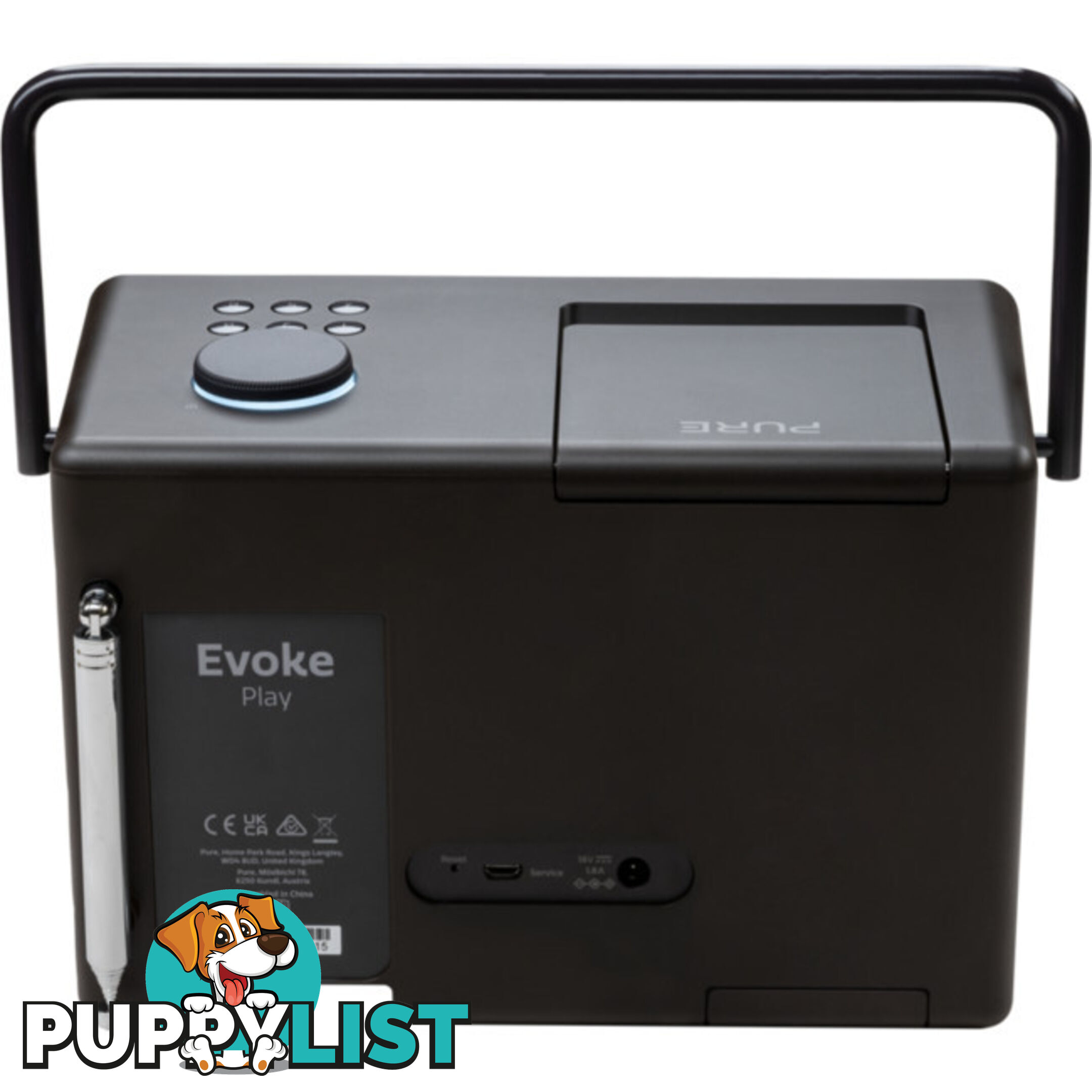 EVOKEPLAYCB DAB+ INTERNET RADIO WITH BLUETOOTH COFFEE BLACK