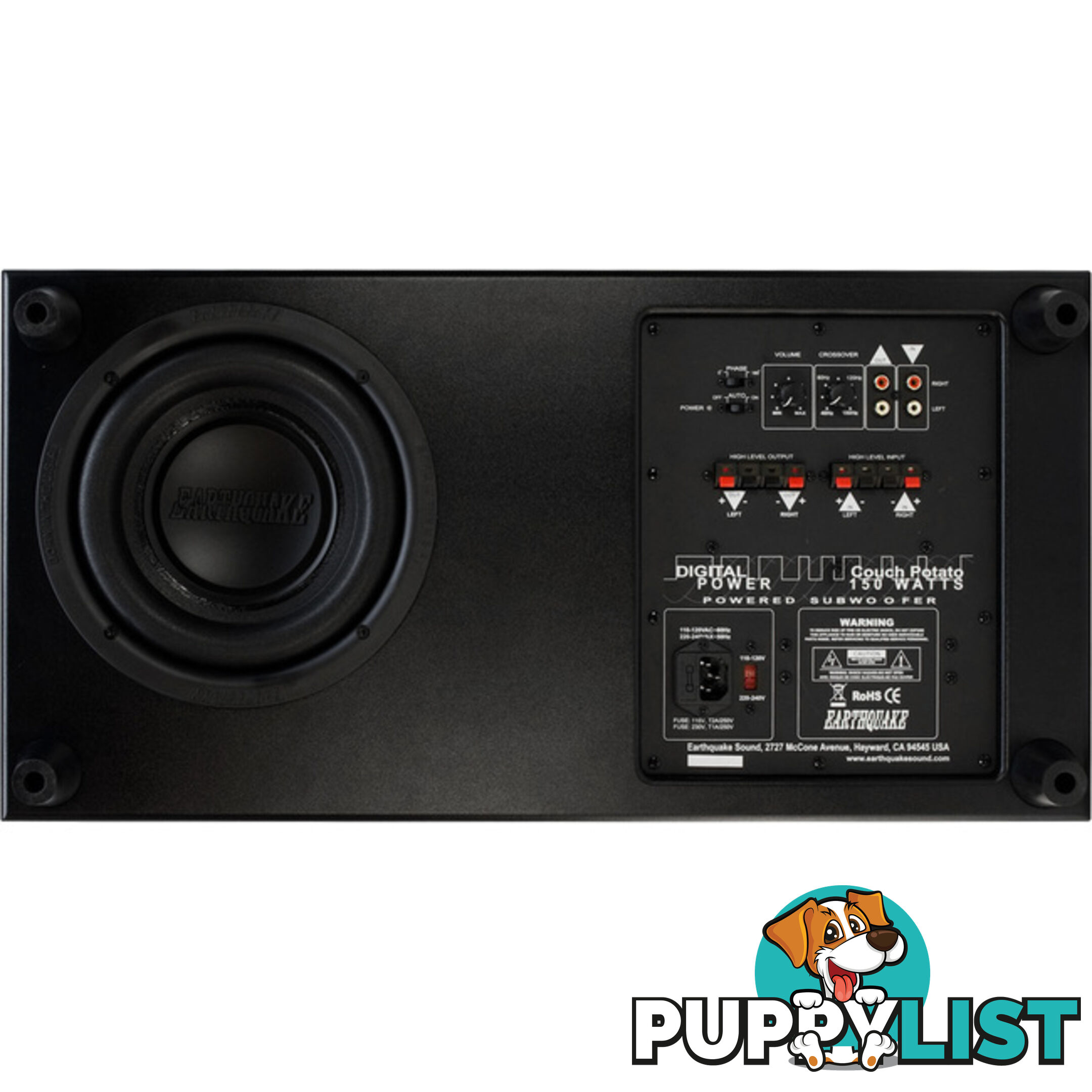 CP-8 150W COUCH POTATO SUBWOOFER SLIM 7 INCH TALL