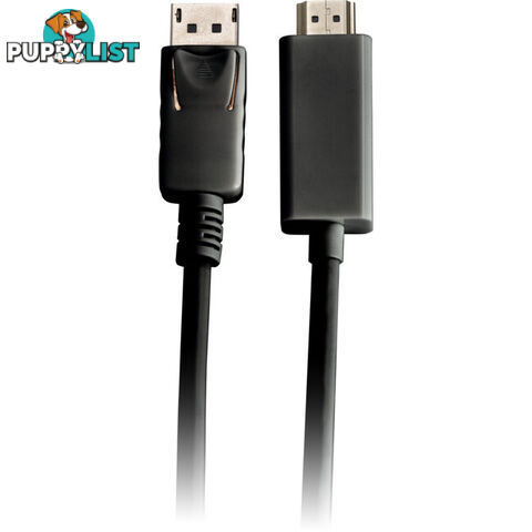 LC6211 DISPLAYPORT PLUG TO HDMI - 2M PLUG LEAD BLACK