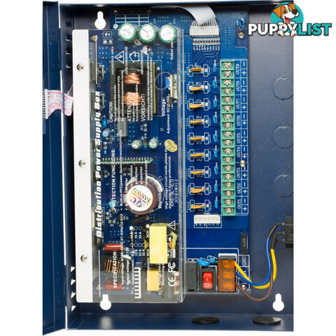 PW0912B10 9 WAY 12V DC 10A POWER SUPPLY WITH PFC SURGE PROTECTION