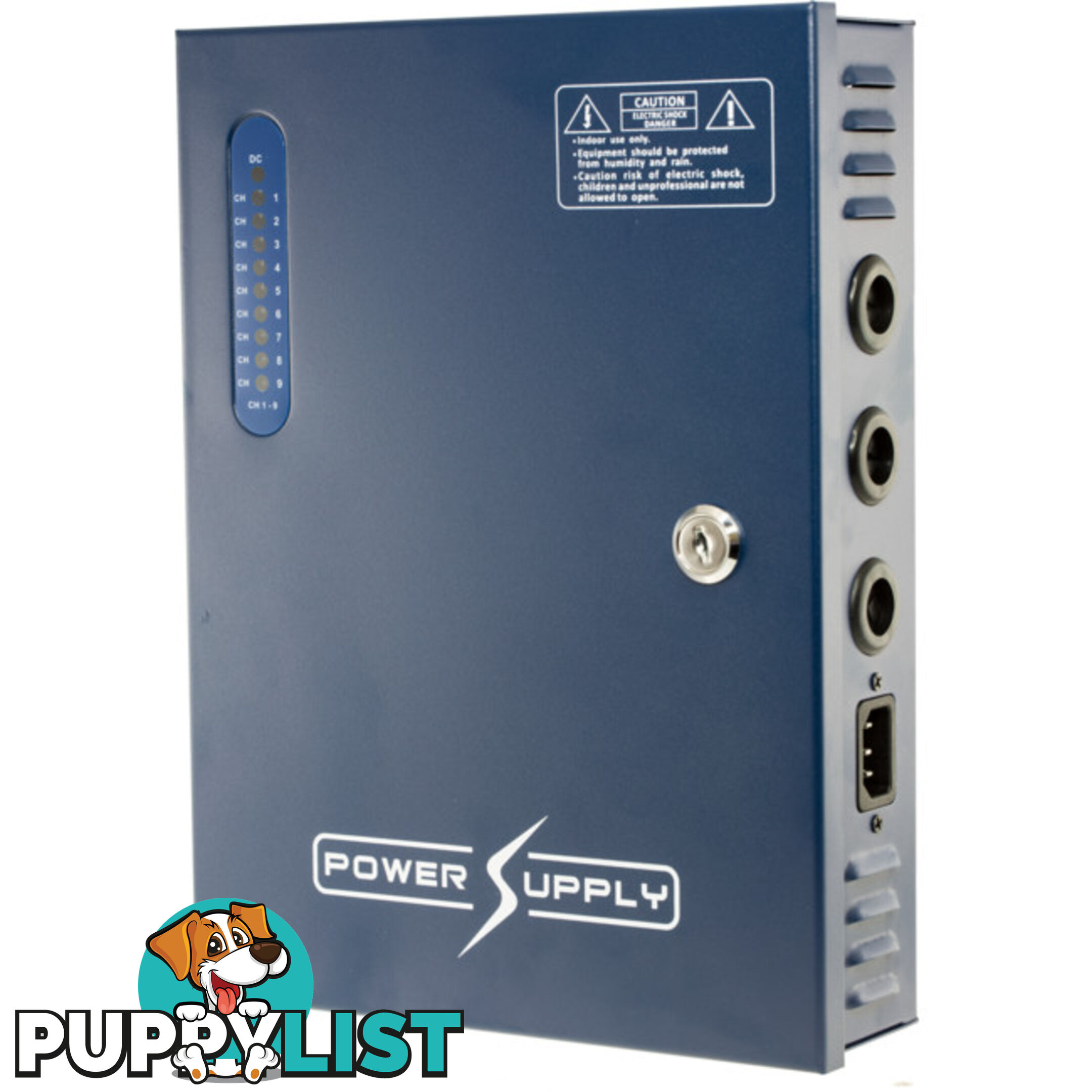 PW0912B10 9 WAY 12V DC 10A POWER SUPPLY WITH PFC SURGE PROTECTION