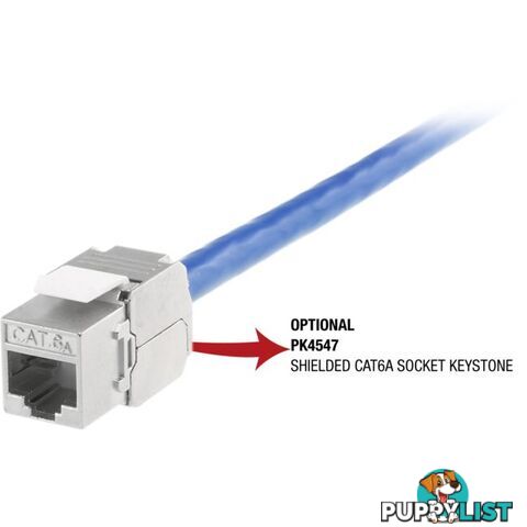 SSTPCAT6BL-1M SSTP CAT6 SOLID BLUE -1M SHIELDED - PER METRE (305M)