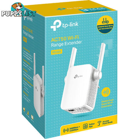 RE205 AC750 WIFI RANGE EXTENDER DUAL BAND