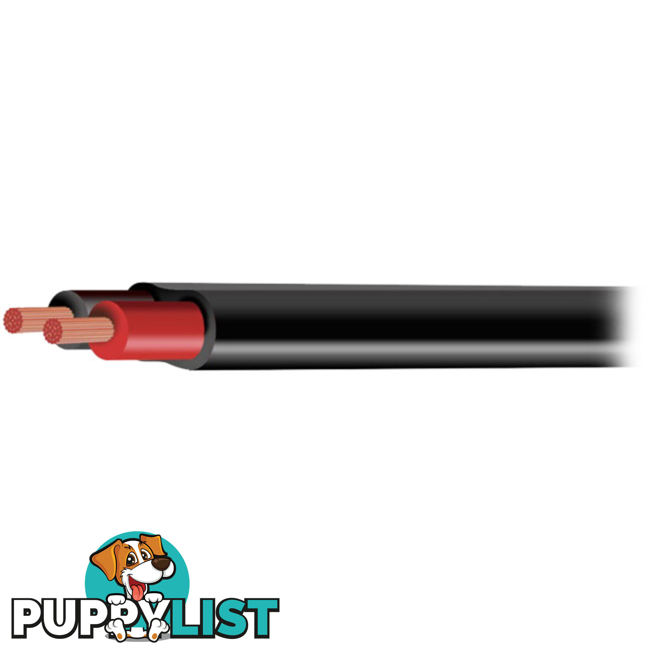 SP215-200 2X 1.5MM SPEAKER CABLE 25BLA0M BLACK - DOUBLE INSULATED