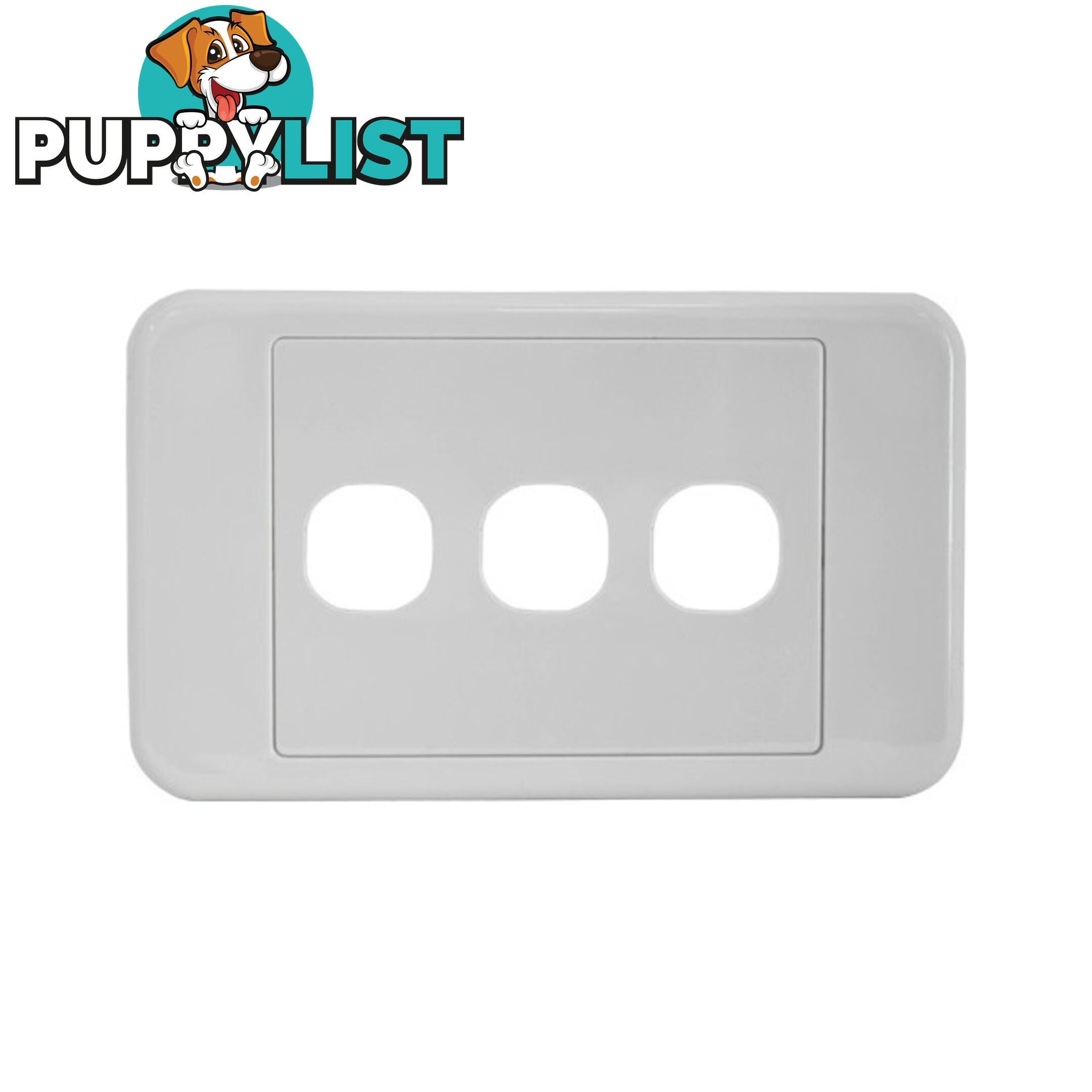 PK4584 3 GANG WALL PLATE SUITS CLIPSAL 2000