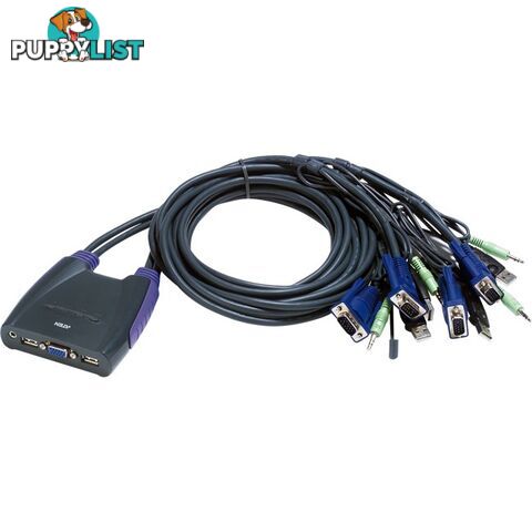 CS64US 4 PORT USB KVM SWITCH INC 0.9MT CABLES BUILT IN