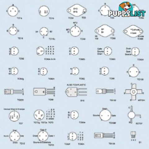 BC549 NPN 0.1A 30V .5W T092 PACKAGING