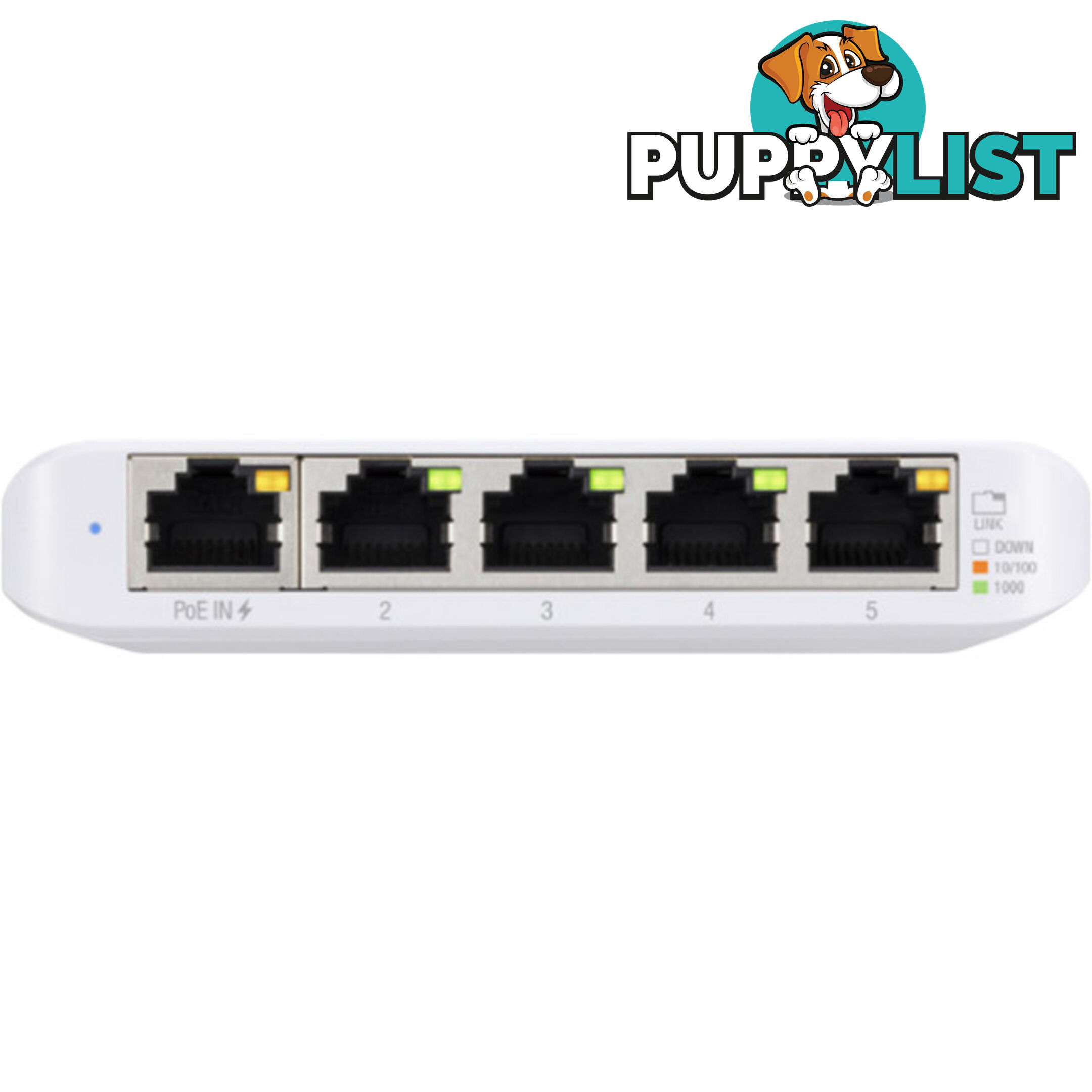 USW-FLEX-MINI UNIFI 5 PORT GIGA SWITCH L2 POWERED BY POE AND USB-C