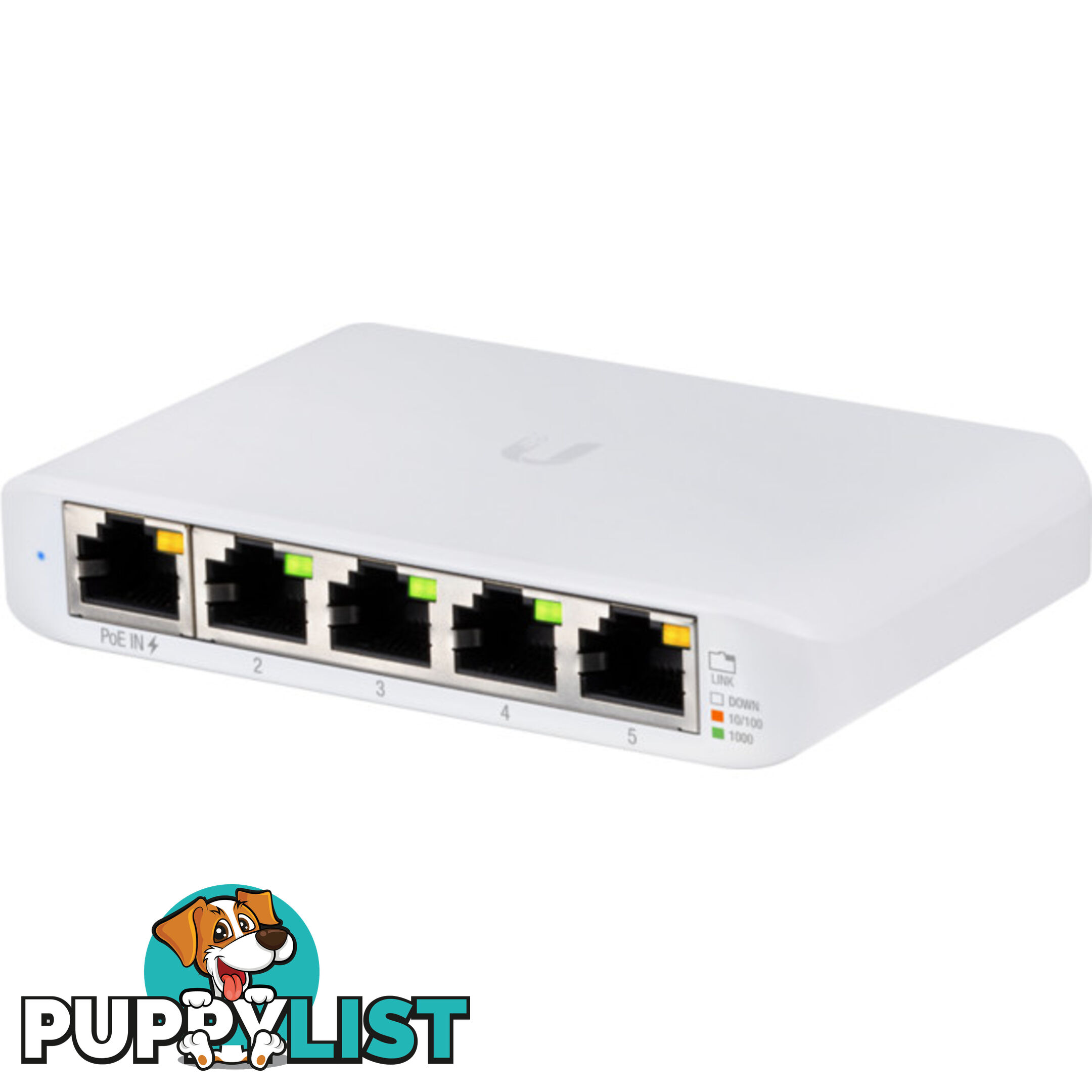 USW-FLEX-MINI UNIFI 5 PORT GIGA SWITCH L2 POWERED BY POE AND USB-C