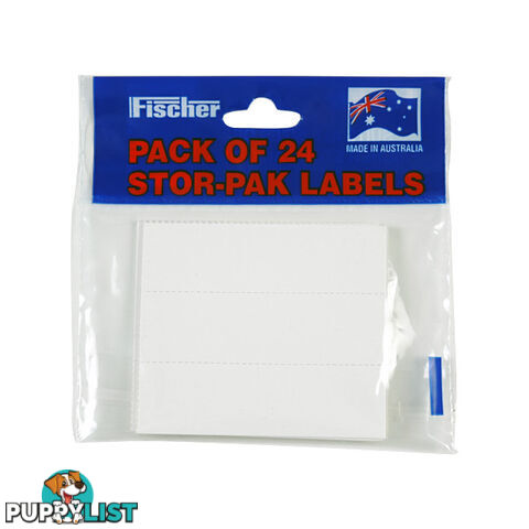 1H052 PACK 24 STOR-PAK BIN LABELS FISCHER