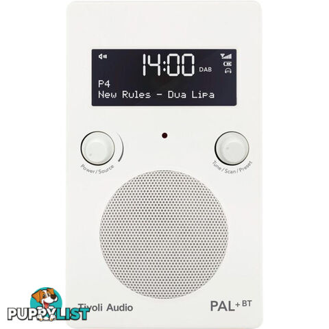 PAL+BT-WHT BLUETOOTH- DAB+ - FM PORTABLE RADIO - WHITE