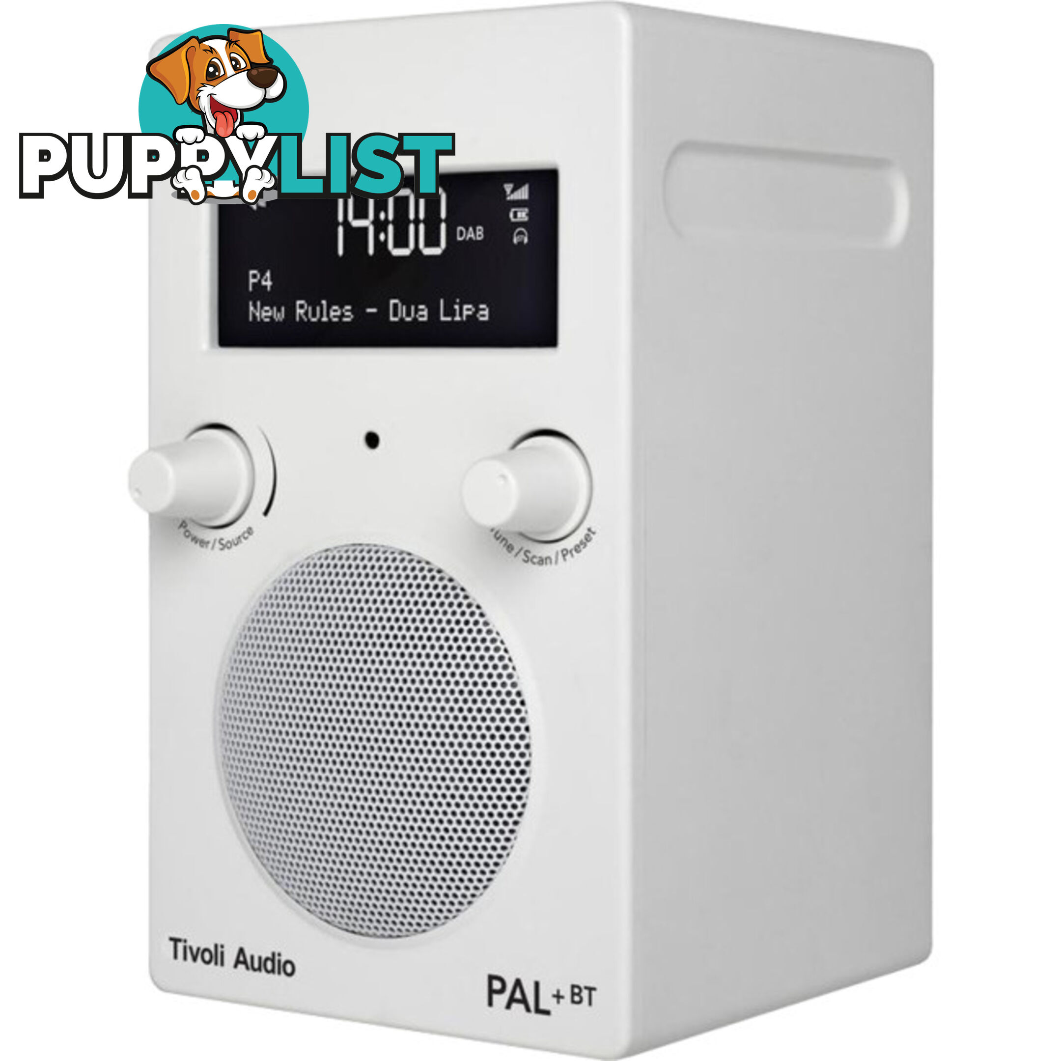 PAL+BT-WHT BLUETOOTH- DAB+ - FM PORTABLE RADIO - WHITE