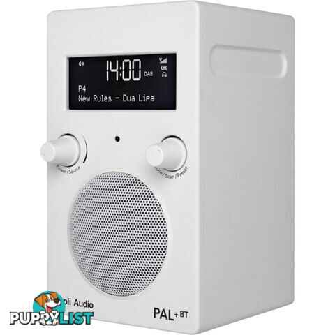 PAL+BT-WHT BLUETOOTH- DAB+ - FM PORTABLE RADIO - WHITE