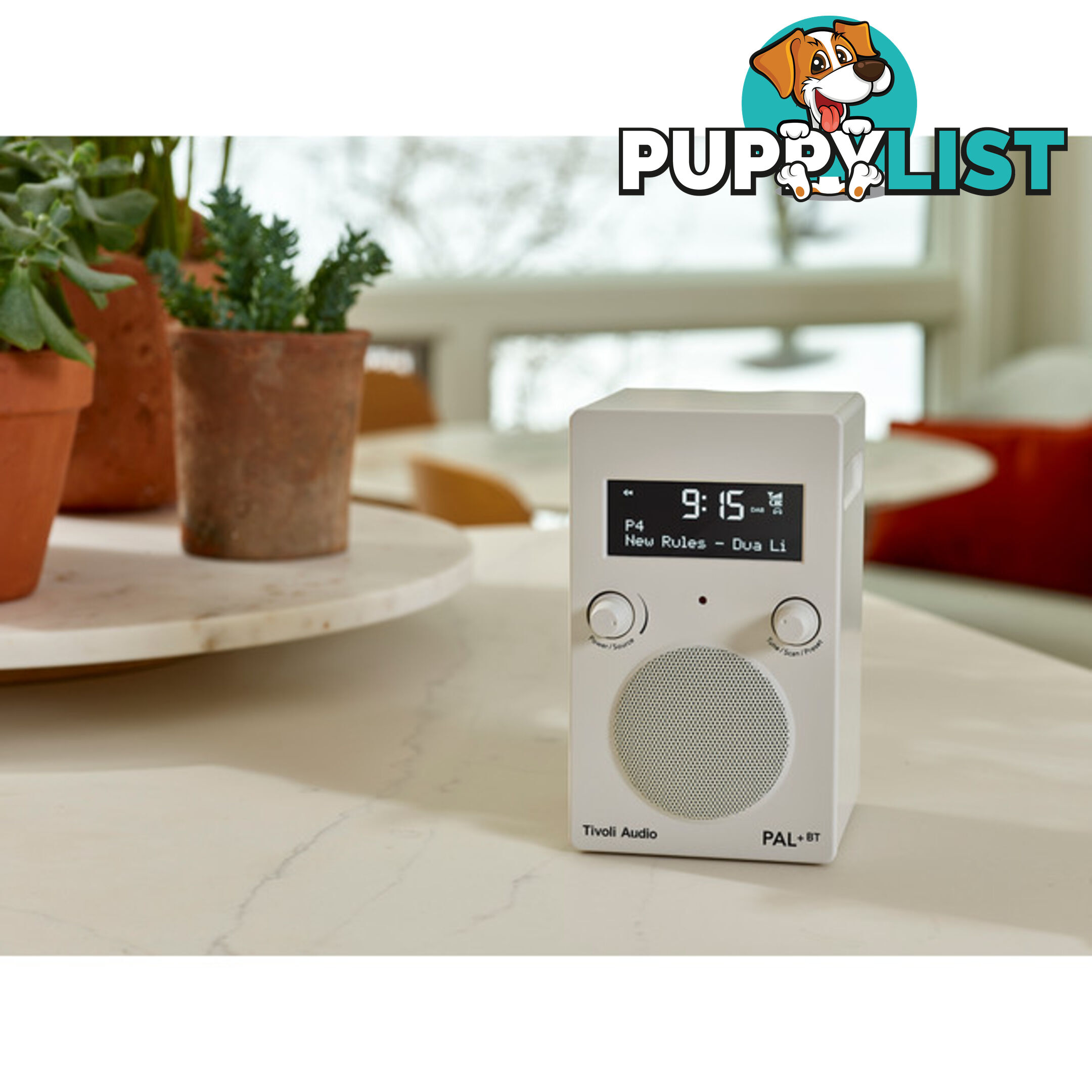 PAL+BT-WHT BLUETOOTH- DAB+ - FM PORTABLE RADIO - WHITE