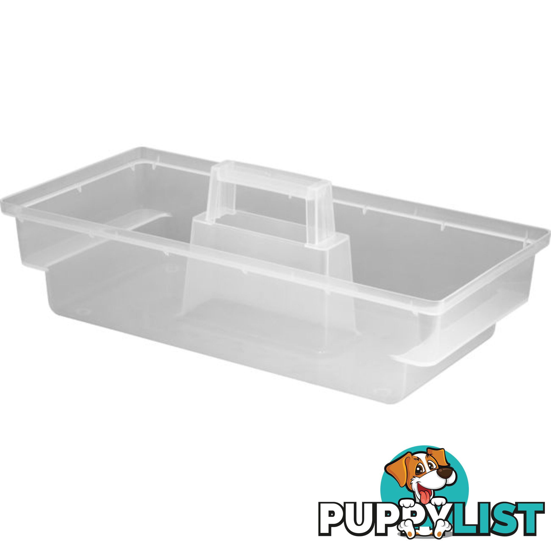 1H008 CLEAR PLASTIC CARRY CADDY LARGE FISCHER