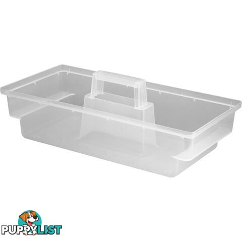 1H008 CLEAR PLASTIC CARRY CADDY LARGE FISCHER