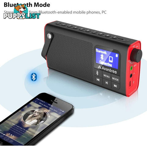 SP850 BLUETOOTH PORTABLE FM RADIO SPEAKER SD CARD LED BATTERY