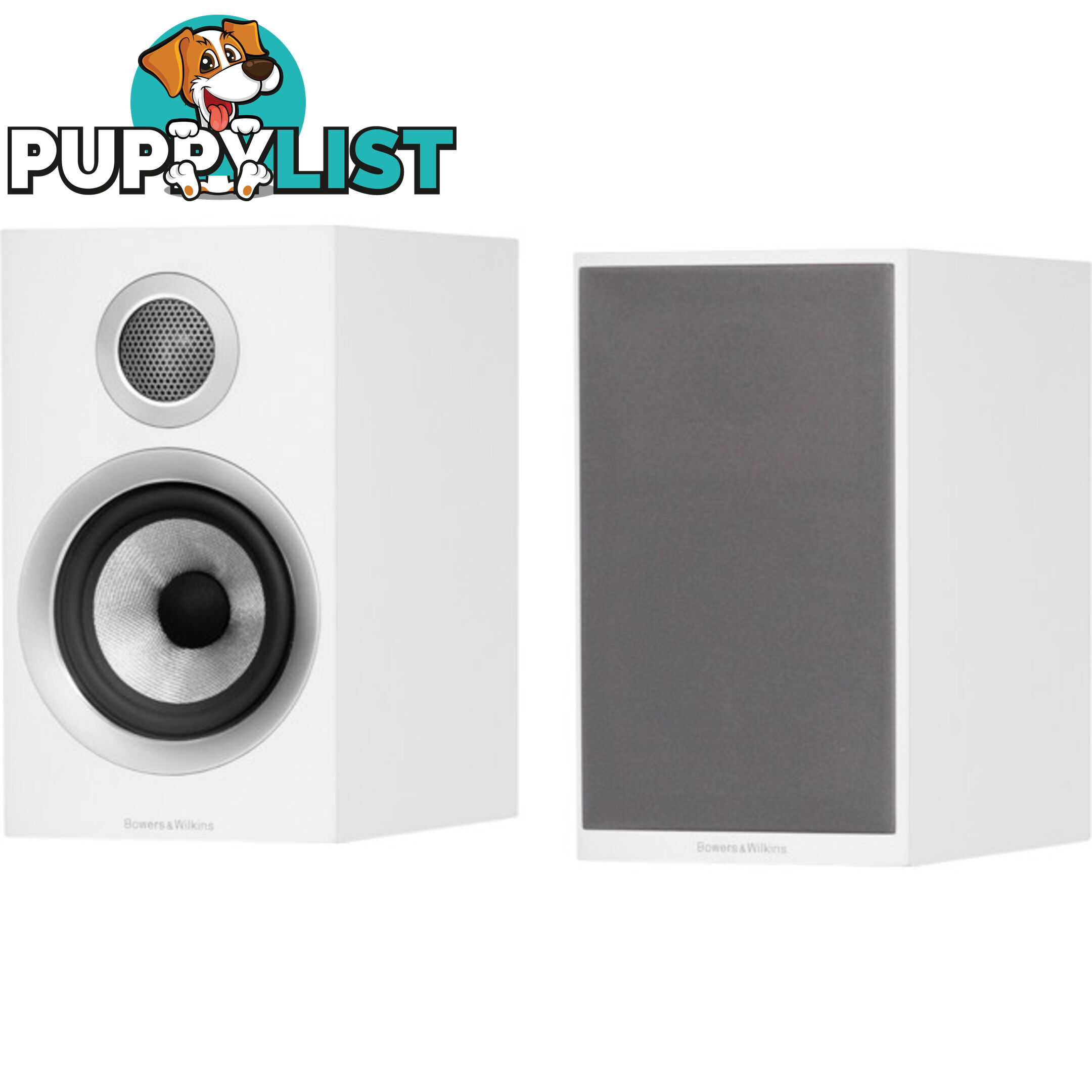 707S2W 2-WAY BOOKSHELF SPEAKERS WHITE EX DEMO