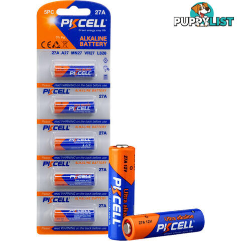 PK5P27A 12V ALKALINE 27A BATTERY 5PK NO MERCURY