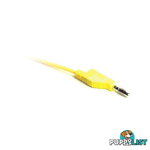 SML100YEL 1M YELLOW BANANA TEST LEAD SILIVOLT SILICON