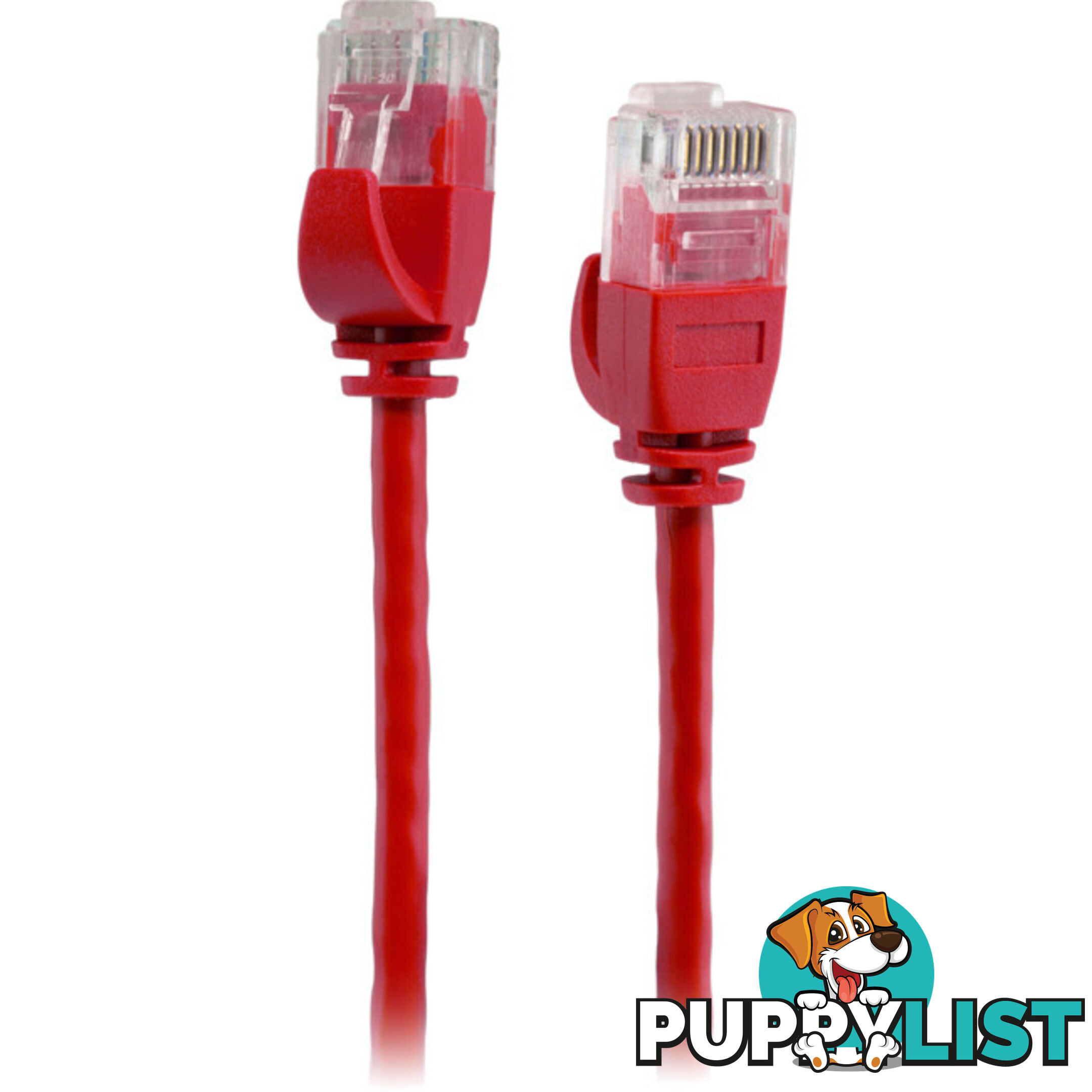 LC6SL0500RD 5M SLIM CAT6 PATCH LEAD RED ULTRA THIN